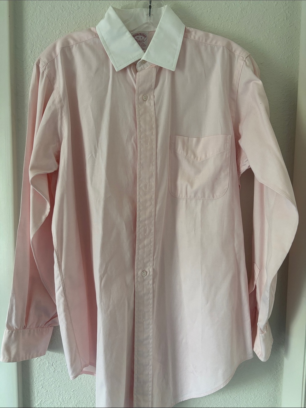 Boys Young Man Brooks Brothers Dress Shirt  Sz 15, 32sleeve(altered 34” sleeve)
